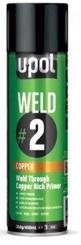 WELDC/AL U-POL WELD#2 Кондуктивный грунт с МЕДЬЮ для сварочных работ Аэрозоль, 0,45 л