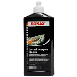296100 SONAX Цветной полироль с воском(черный) NanoPro 0,5л