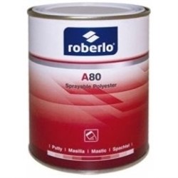 ROBERLO 65674 Шпатлевка 2K A-80 полиэфирная жидкая с катализатором, 1л