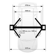 WDK-522E/220 Двухстоечный автомобильный подъемник с нижней синхронизацией, г/п 4 т - фото 42732