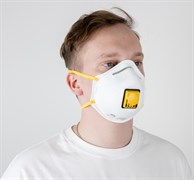JM7612 Полумаска Mircon противоаэрозольная с клапаном, класс защиты FFP1*/