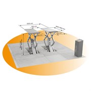 VS-OPT-4T/220 Подъемник двухстоечный с нижней синхронизацией 4 тонны, двухст. разбл. - фото 46231