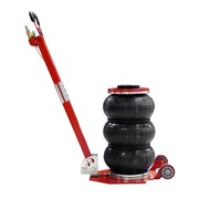 WDK-81813 Домкрат пневматический подкатной 3т, 135-435 мм, с регулировкой угла наклона рукояти - фото 46407