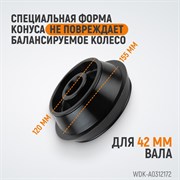 WDK-A0312172 Конус 120-172 мм для балансировочного станка с валом 42 мм - фото 44084