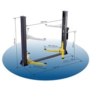 VS-OPT-4T/380 Подъемник двухстоечный с нижней синхронизацией 4 тонны, двухст. разбл. - фото 46177