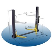 SF-OPT-4T/220 Подъемник двухстоечный с нижней синхронизацией 4 тонны, двухст. разбл. - фото 46192